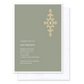 Green Monogram Retirement Invitation